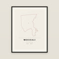 Mexicali, Baja California map print — exact INEGI boundary