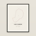 Los Cabos, Baja California Sur map print — exact INEGI boundary