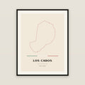 Los Cabos, Baja California Sur map print — exact INEGI boundary
