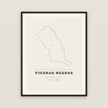 Piedras Negras, Coahuila de Zaragoza map print — exact INEGI boundary