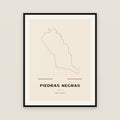 Piedras Negras, Coahuila de Zaragoza map print — exact INEGI boundary