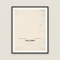 Colima map print — exact INEGI boundary