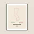 Chihuahua, Chihuahua map print — exact INEGI boundary