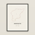 Irapuato, Guanajuato map print — exact INEGI boundary