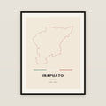 Irapuato, Guanajuato map print — exact INEGI boundary