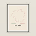 Pénjamo, Guanajuato map print — exact INEGI boundary