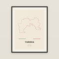 Yuriria, Guanajuato map print — exact INEGI boundary