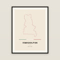 Ixmiquilpan, Hidalgo map print — exact INEGI boundary