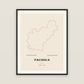 Pachuca de Soto, Hidalgo map print — exact INEGI boundary