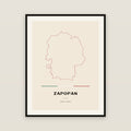 Zapopan, Jalisco map print — exact INEGI boundary