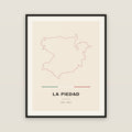 La Piedad, Michoacán de Ocampo map print — exact INEGI boundary