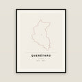 Querétaro, Querétaro map print — exact INEGI boundary