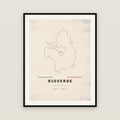 Rioverde, San Luis Potosí map print — exact INEGI boundary