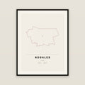 Nogales, Sonora map print — exact INEGI boundary