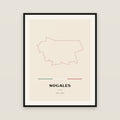 Nogales, Sonora map print — exact INEGI boundary