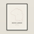 Nuevo Laredo, Tamaulipas map print — exact INEGI boundary