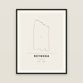 Reynosa, Tamaulipas map print — exact INEGI boundary
