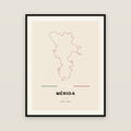 Mérida, Yucatán map print — exact INEGI boundary